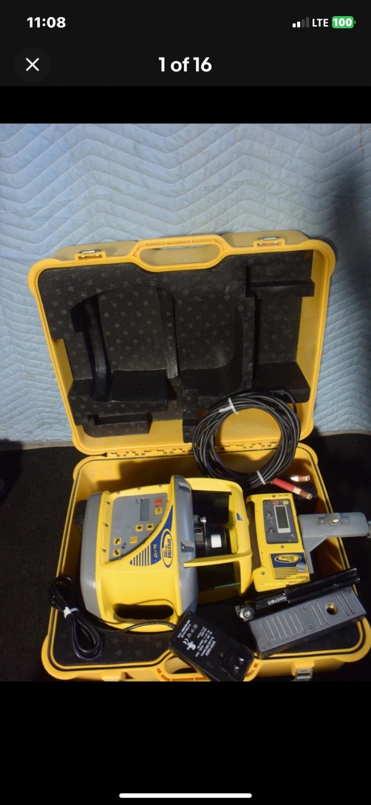 Spectra Precision BL710 Laser Level Receiver Kit w/ Case