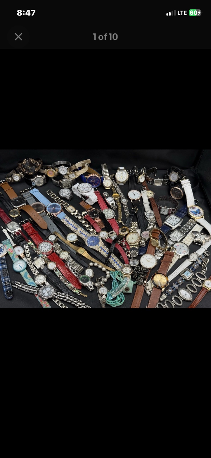 Huge Lot of Assorted Ladies & Mens Wristwatches - Parts/Repair/Crafts