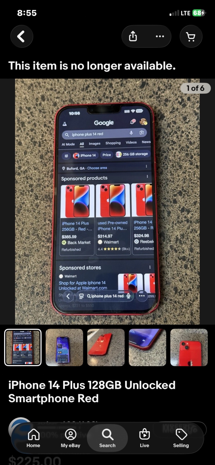 iPhone 14 Plus 128GB Unlocked Smartphone Red